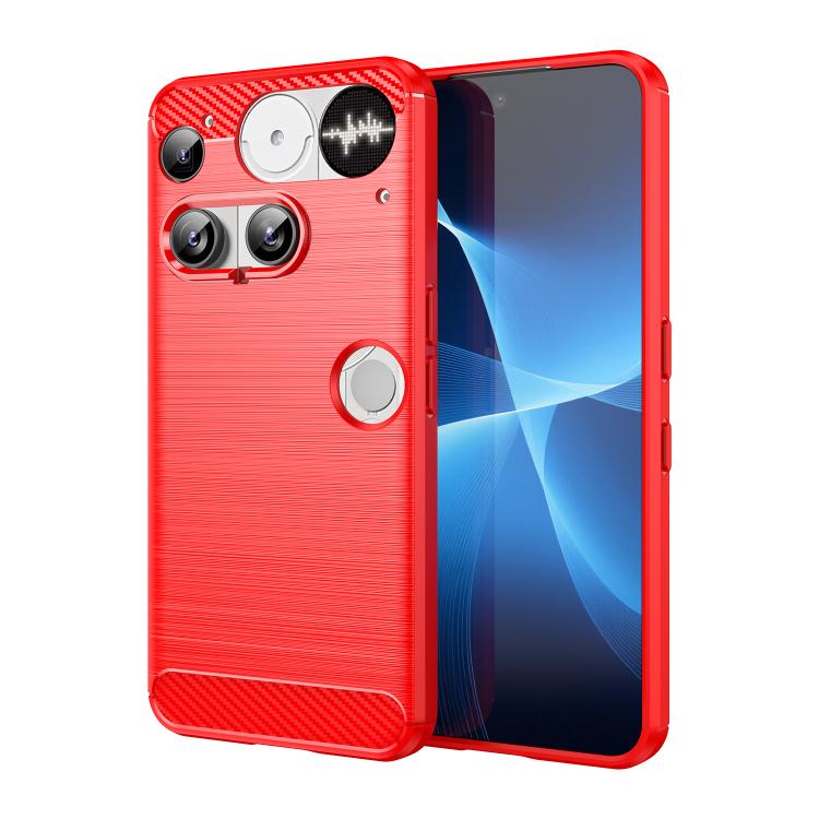 For Nothing Phone 3 WANLONFENG Brushed Texture Shockproof TPU Phone Case with Screen Film