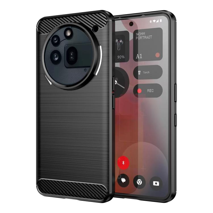 For Nothing Phone 3a Pro WANLONFENG Brushed Texture Shockproof TPU Phone Case with Screen Film