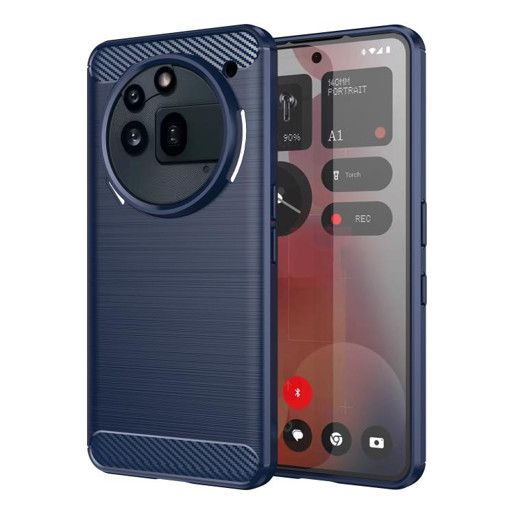 For Nothing Phone 3a Pro WANLONFENG Brushed Texture Shockproof TPU Phone Case with Screen Film