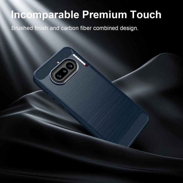 For Nothing Phone 4a WANLONFENG Brushed Texture Shockproof TPU Phone Case with Screen Film