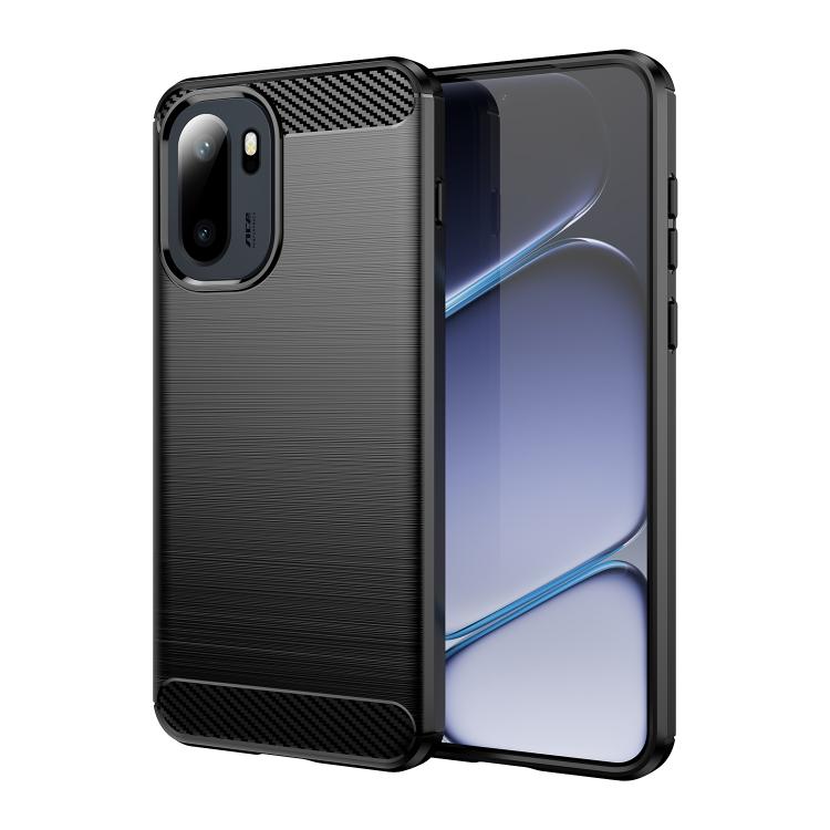 For OnePlus 15R / Ace 6T / Ace 6 5G WANLONFENG Brushed Texture Shockproof TPU Phone Case with Screen Film