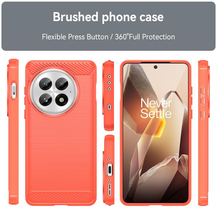 For OnePlus 13 WANLONFENG Brushed Texture Shockproof TPU Phone Case with Screen Film
