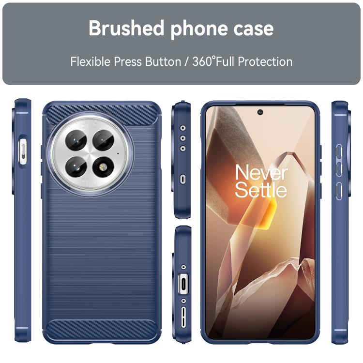 For OnePlus 13 WANLONFENG Brushed Texture Shockproof TPU Phone Case with Screen Film