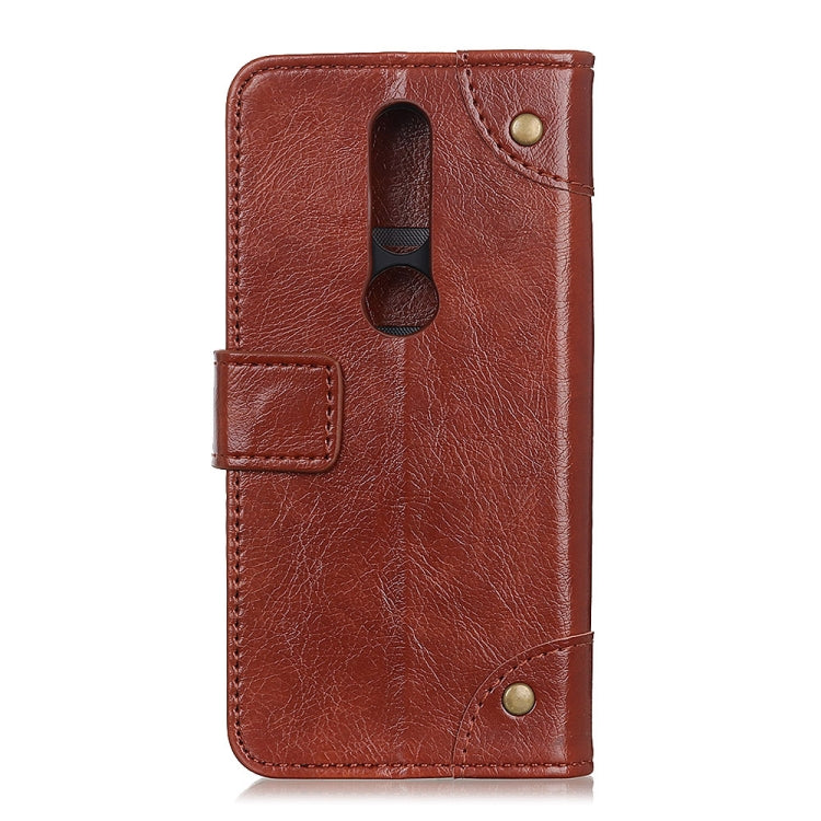 For Nokia 2.4 Copper Buckle Nappa Texture Horizontal Flip Leather Case with Holder & Card Slots & Wallet