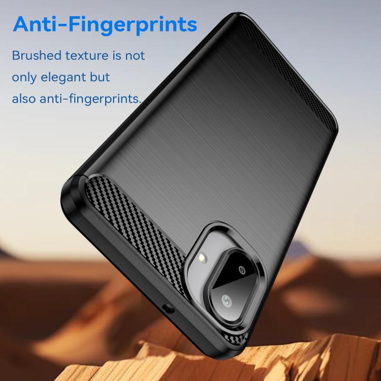 For Galaxy A07 4G WANLONFENG Brushed Texture Shockproof TPU Phone Case with Screen Film