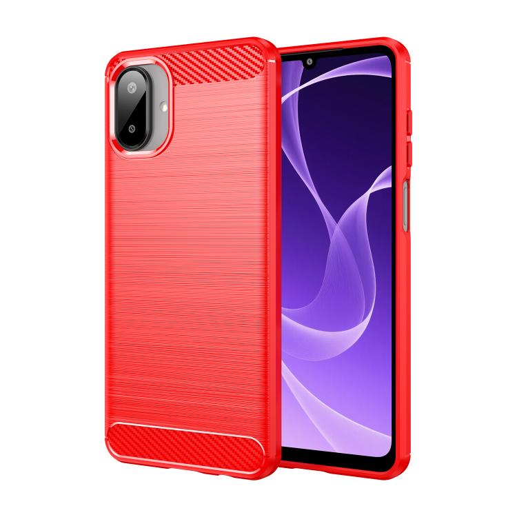 For Galaxy A07 4G WANLONFENG Brushed Texture Shockproof TPU Phone Case with Screen Film
