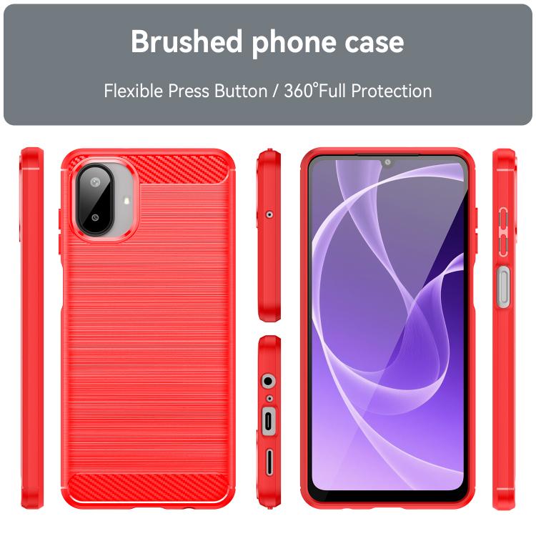 For Galaxy A07 4G WANLONFENG Brushed Texture Shockproof TPU Phone Case with Screen Film