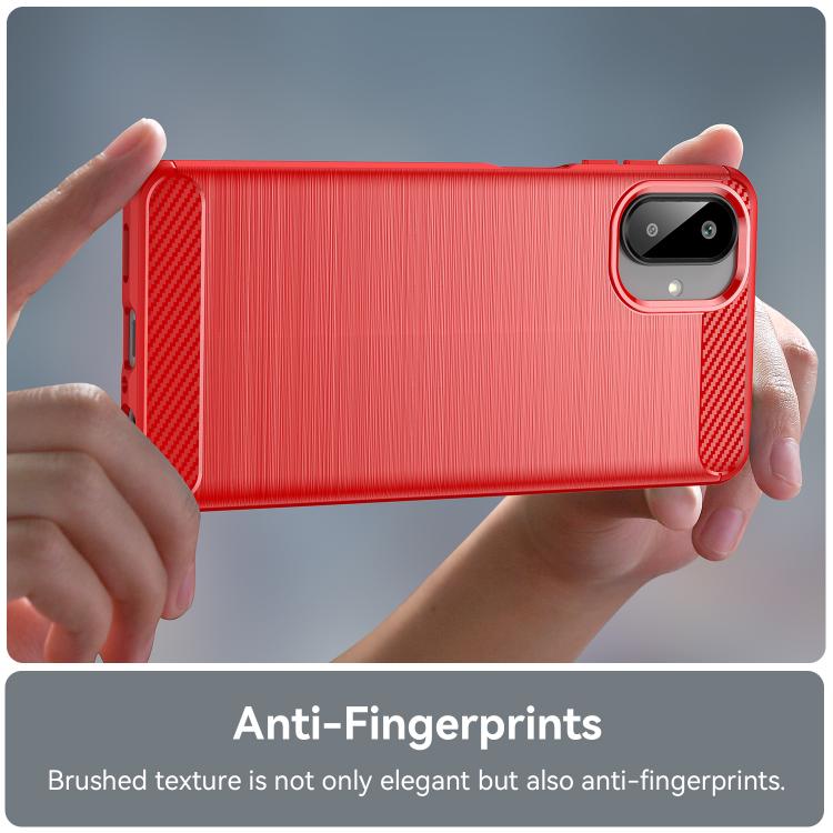 For Galaxy A07 4G WANLONFENG Brushed Texture Shockproof TPU Phone Case with Screen Film