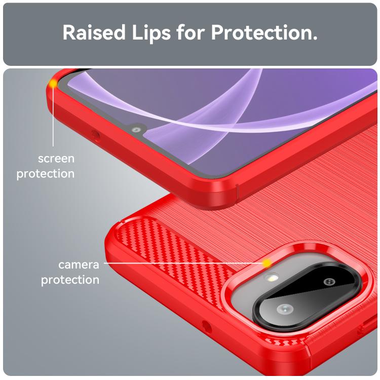 For Galaxy A07 4G WANLONFENG Brushed Texture Shockproof TPU Phone Case with Screen Film