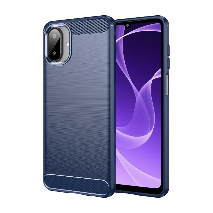 For Galaxy A07 4G WANLONFENG Brushed Texture Shockproof TPU Phone Case with Screen Film
