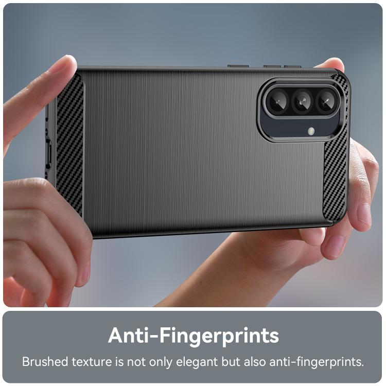 For Galaxy A16 5G WANLONFENG Brushed Texture Shockproof TPU Phone Case with Screen Film