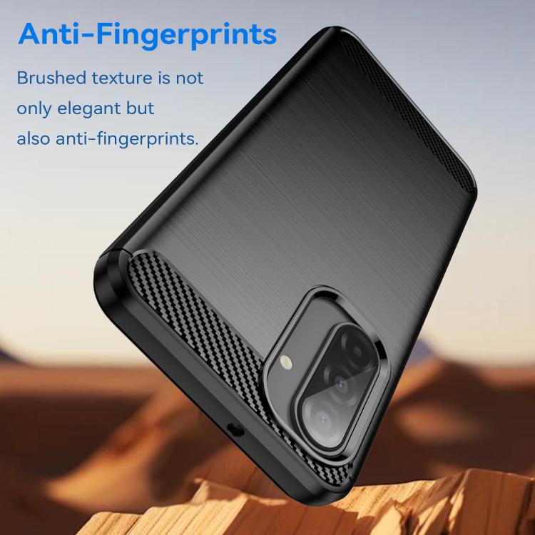 For Galaxy A17 5G / 4G WANLONFENG Brushed Texture Shockproof TPU Phone Case with Screen Film