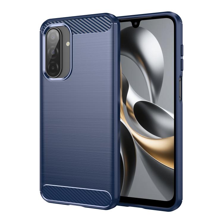 For Galaxy A17 5G / 4G WANLONFENG Brushed Texture Shockproof TPU Phone Case with Screen Film