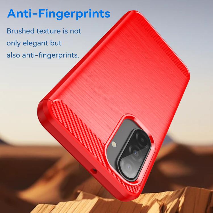 For Galaxy A26 5G WANLONFENG Brushed Texture Shockproof TPU Phone Case with Screen Film