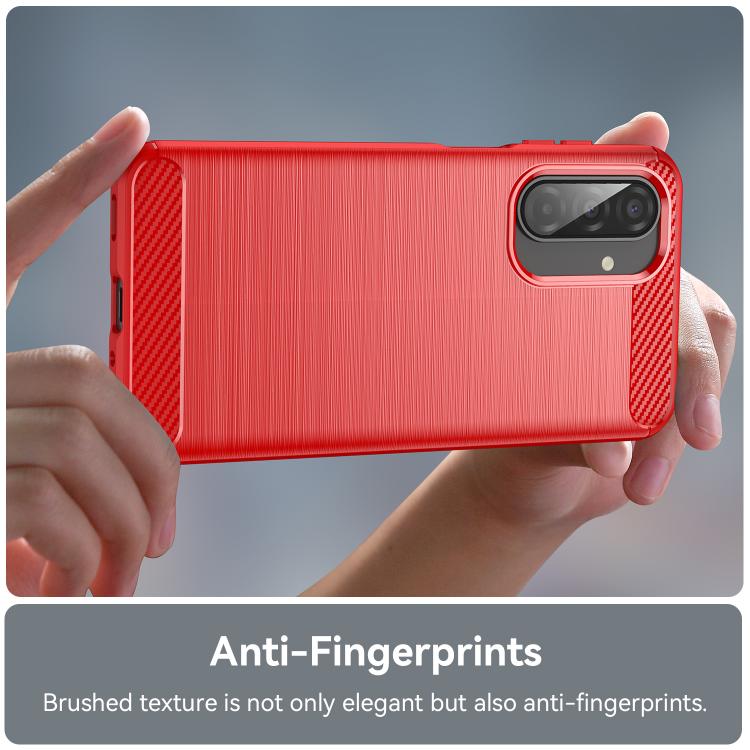 For Galaxy A26 5G WANLONFENG Brushed Texture Shockproof TPU Phone Case with Screen Film