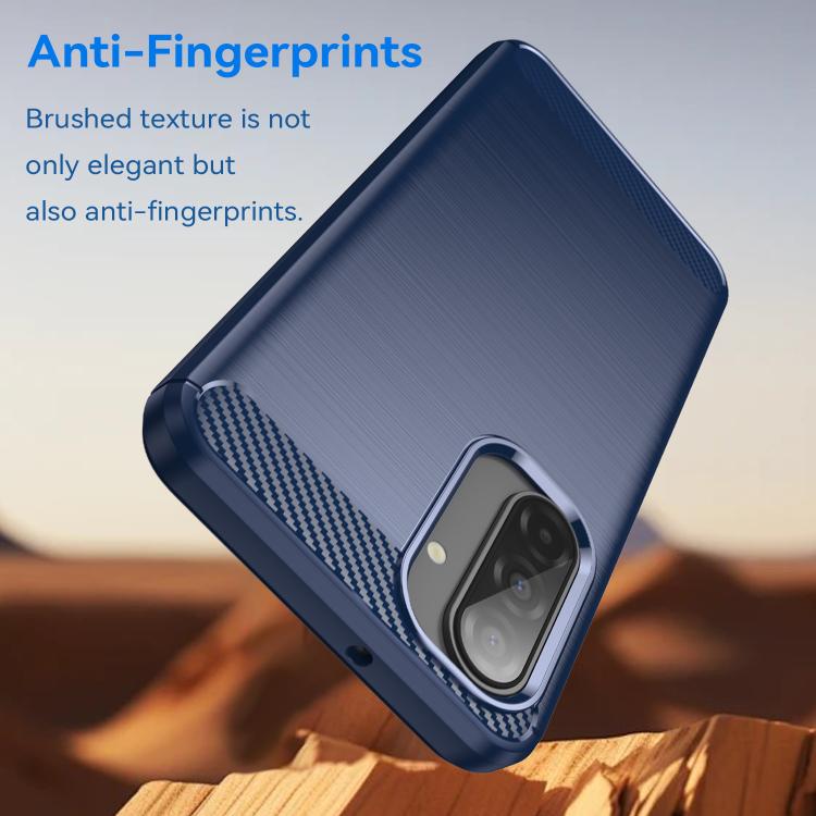 For Galaxy A26 5G WANLONFENG Brushed Texture Shockproof TPU Phone Case with Screen Film