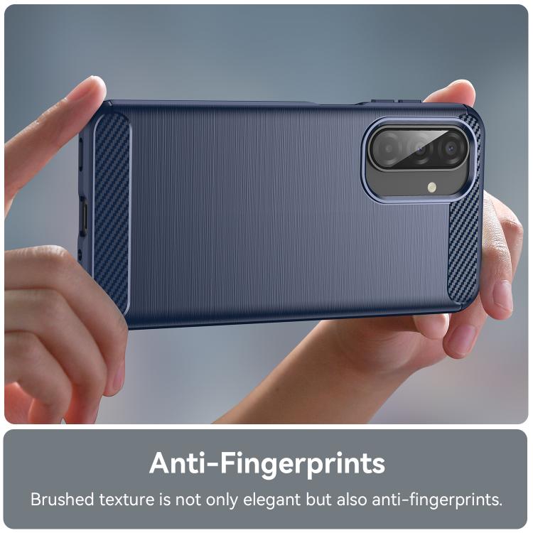 For Galaxy A26 5G WANLONFENG Brushed Texture Shockproof TPU Phone Case with Screen Film