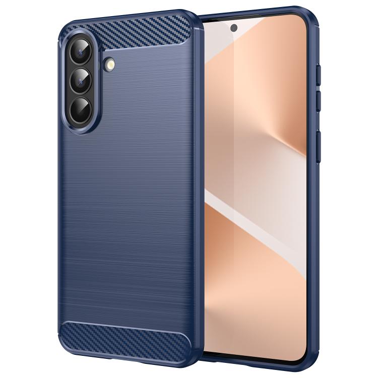 For Galaxy A57 5G WANLONFENG Brushed Texture Shockproof TPU Phone Case with Screen Film