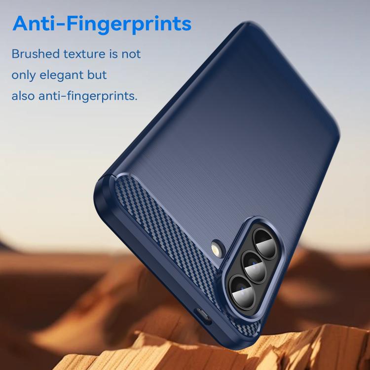 For Galaxy A57 5G WANLONFENG Brushed Texture Shockproof TPU Phone Case with Screen Film