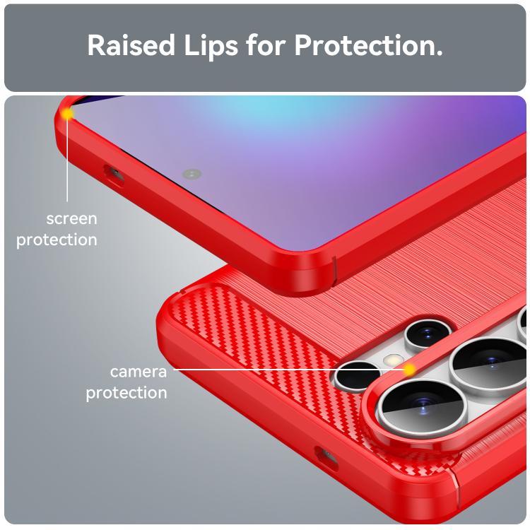 For Galaxy S26 Ultra 5G WANLONFENG Brushed Texture Shockproof TPU Phone Case with Screen Film