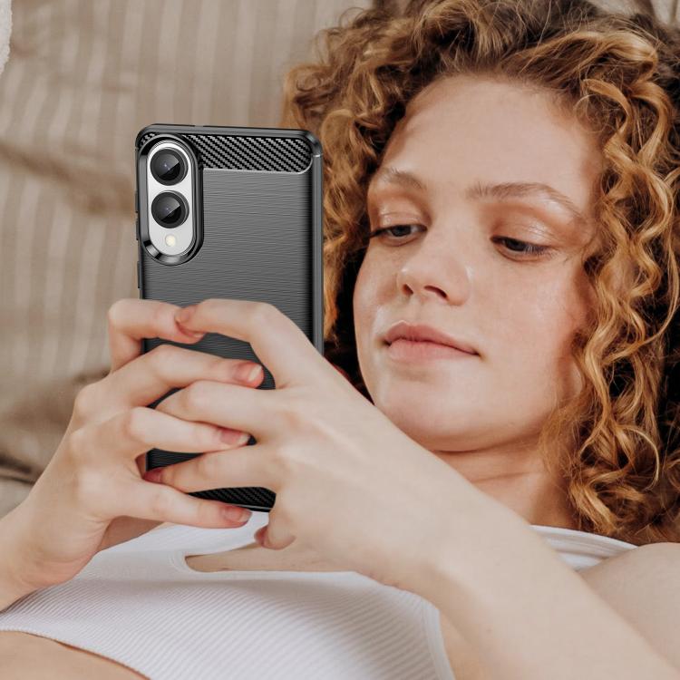 For Galaxy S25 Edge 5G WANLONFENG Brushed Texture Shockproof TPU Phone Case with Screen Film