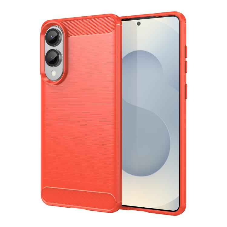 For Galaxy S25 Edge 5G WANLONFENG Brushed Texture Shockproof TPU Phone Case with Screen Film