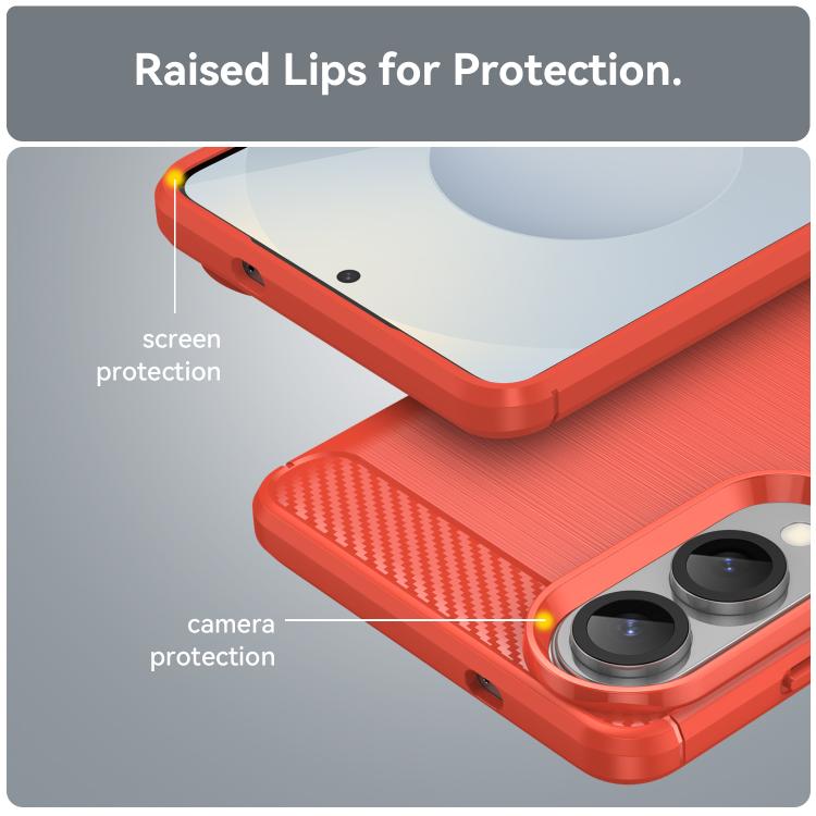 For Galaxy S25 Edge 5G WANLONFENG Brushed Texture Shockproof TPU Phone Case with Screen Film