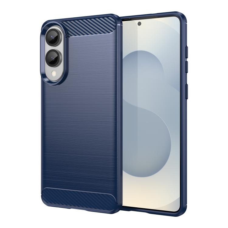 For Galaxy S25 Edge 5G WANLONFENG Brushed Texture Shockproof TPU Phone Case with Screen Film