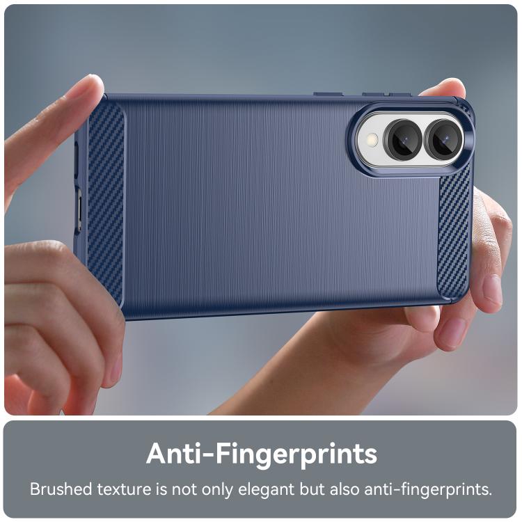 For Galaxy S25 Edge 5G WANLONFENG Brushed Texture Shockproof TPU Phone Case with Screen Film