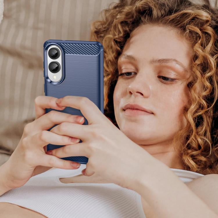 For Galaxy S25 Edge 5G WANLONFENG Brushed Texture Shockproof TPU Phone Case with Screen Film