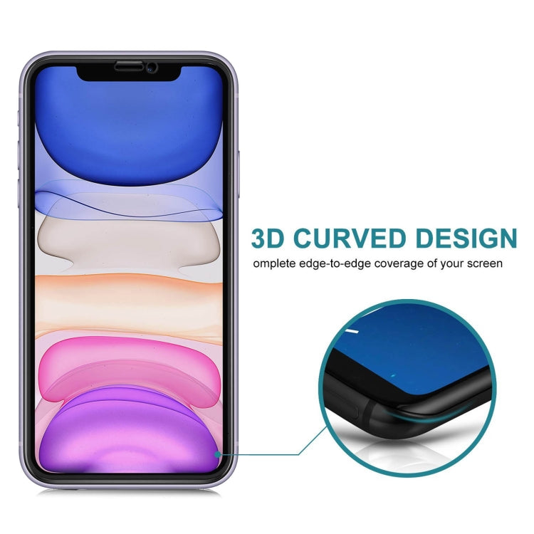 For iPhone XR 25pcs Anti-peeping Plasma Oil Coated High Aluminum Wear-resistant Tempered Glass Film