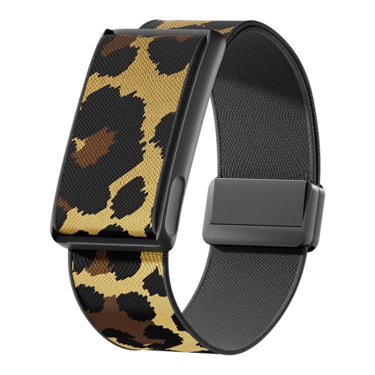 For Amazfit Helio Strap Magnetic Clasp Stretch Nylon Woven Watch Band with Metal Frame