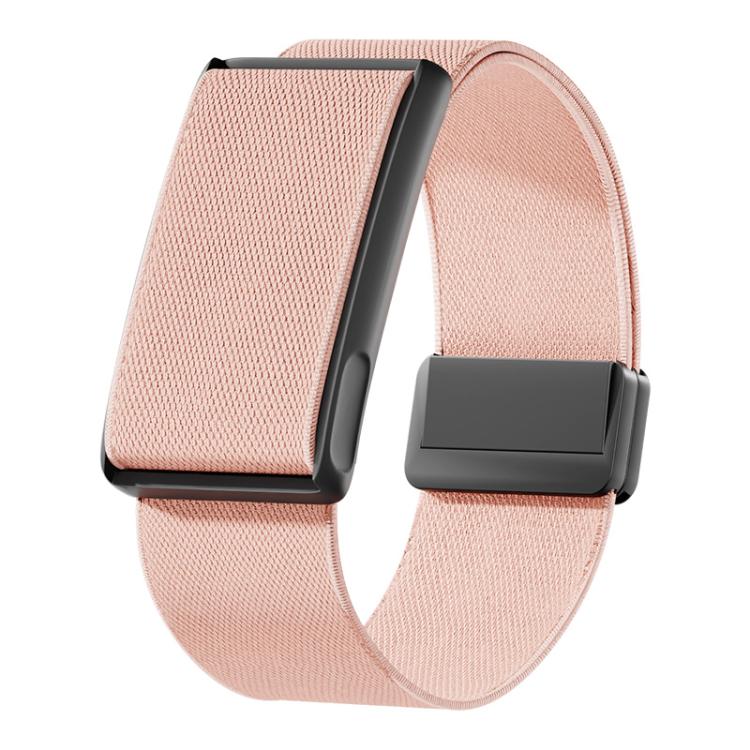 For Amazfit Helio Strap Magnetic Clasp Stretch Nylon Woven Watch Band with Metal Frame