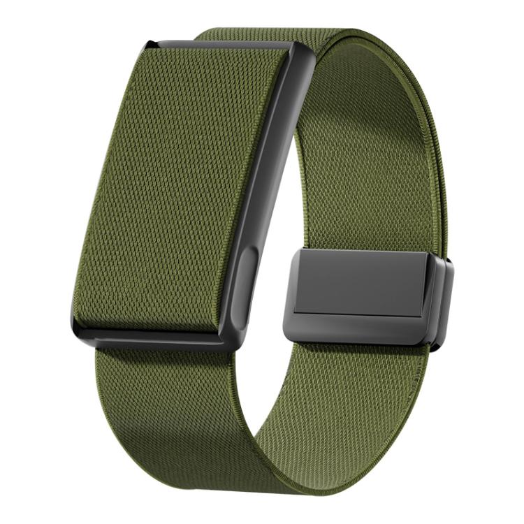For Amazfit Helio Strap Magnetic Clasp Stretch Nylon Woven Watch Band with Metal Frame