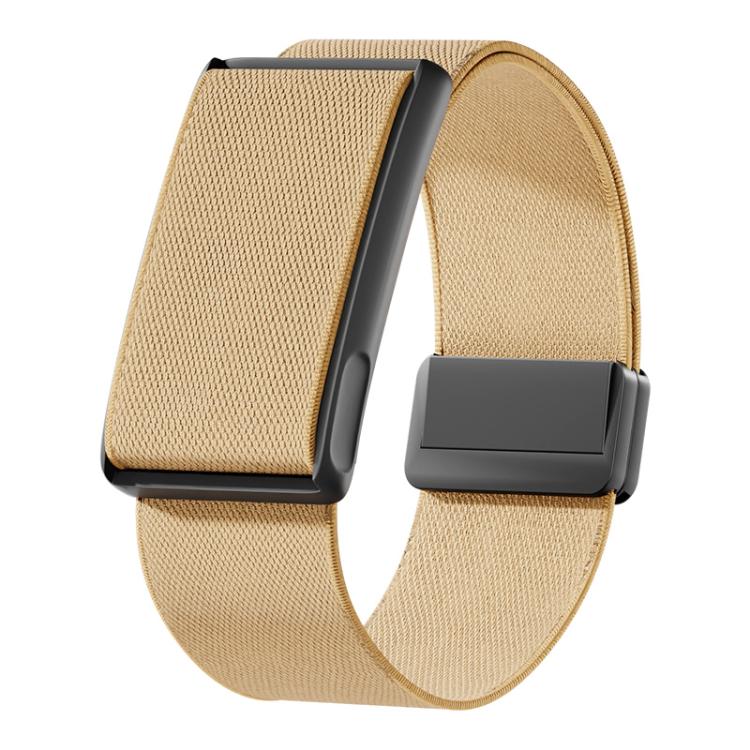 For Amazfit Helio Strap Magnetic Clasp Stretch Nylon Woven Watch Band with Metal Frame