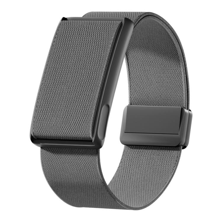 For Amazfit Helio Strap Magnetic Clasp Stretch Nylon Woven Watch Band with Metal Frame