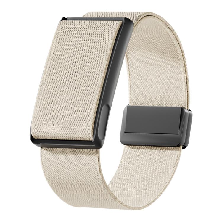 For Amazfit Helio Strap Magnetic Clasp Stretch Nylon Woven Watch Band with Metal Frame