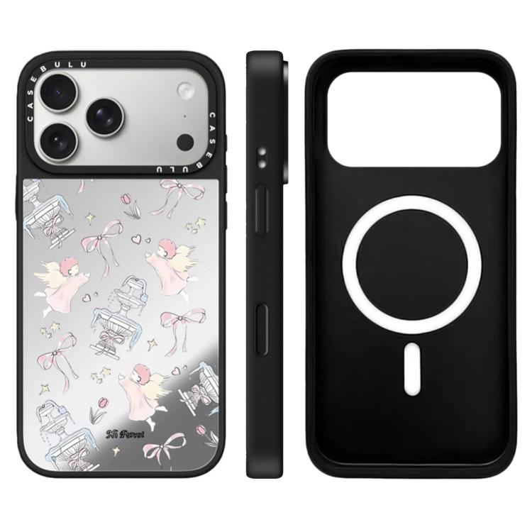 For iPhone 17 Pro Max Hi Forest Series Pattern Camera Control Button Mirror Magnetic Phone Case