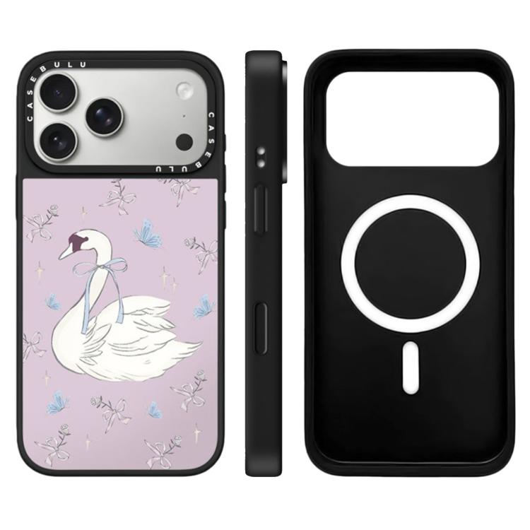 For iPhone 17 Pro Max Hi Forest Series Pattern Camera Control Button Mirror Magnetic Phone Case