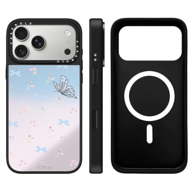 For iPhone 17 Pro Hi Forest Series Pattern Camera Control Button Mirror Magnetic Phone Case