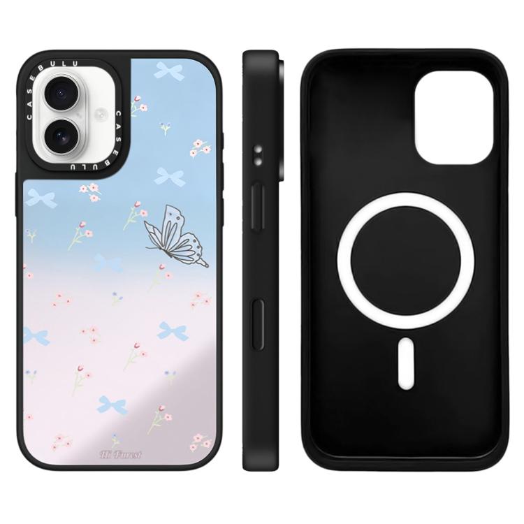 For iPhone 17 Hi Forest Series Pattern Camera Control Button Mirror Magnetic Phone Case