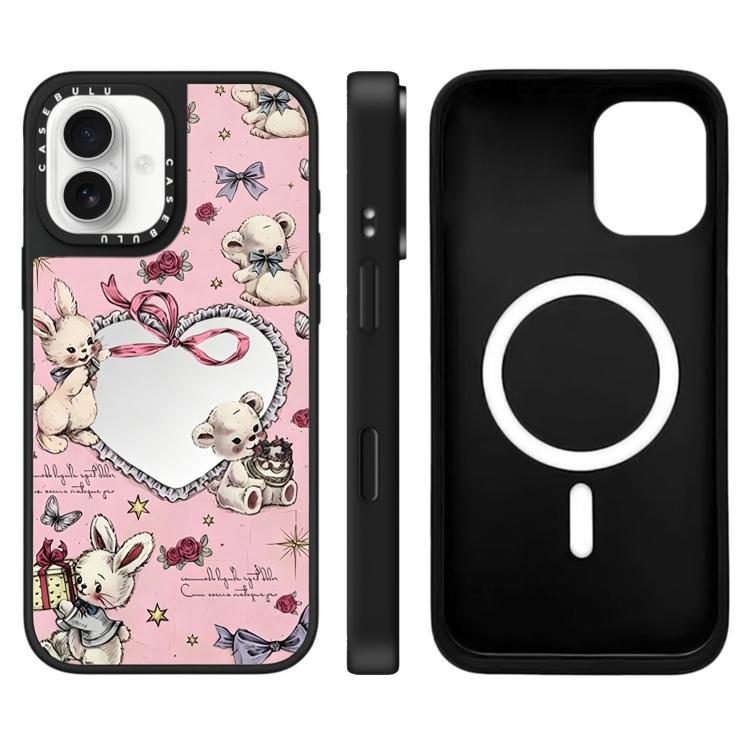 For iPhone 17 Hi Forest Series Pattern Camera Control Button Mirror Magnetic Phone Case