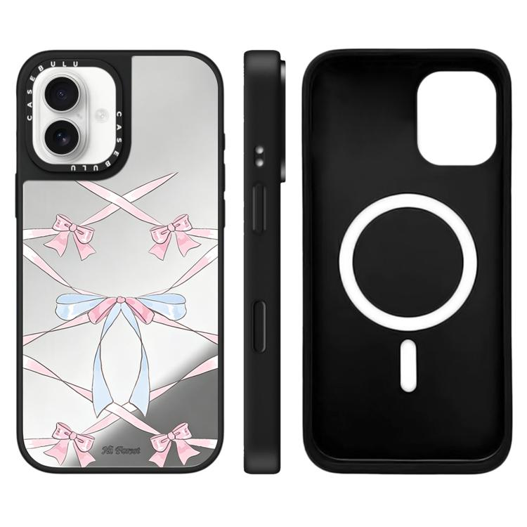 For iPhone 17 Hi Forest Series Pattern Camera Control Button Mirror Magnetic Phone Case