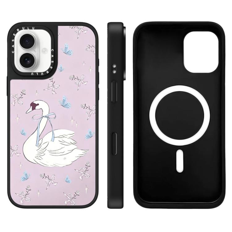 For iPhone 17 Hi Forest Series Pattern Camera Control Button Mirror Magnetic Phone Case