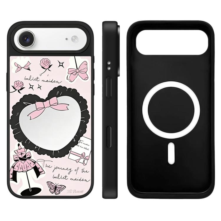 For iPhone Air Hi Forest Series Pattern Camera Control Button Mirror Magnetic Phone Case