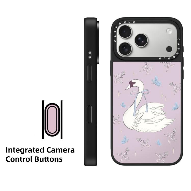 For iPhone 17 Hi Forest Series Pattern Camera Control Button Mirror Magnetic Phone Case