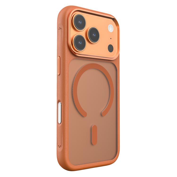 For iPhone 17 Pro Max Mutural Skin Feel Series Shockproof Frosted Magnetic Phone Case