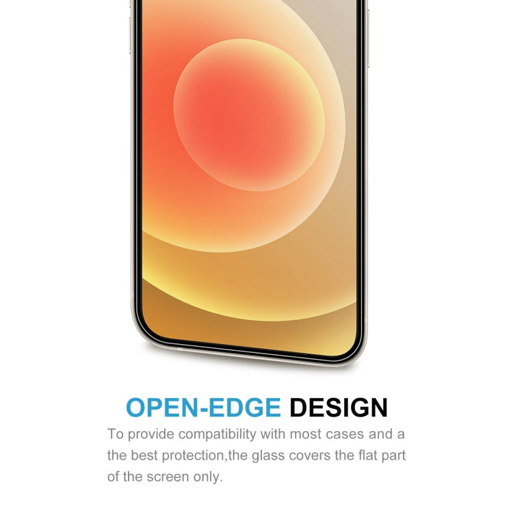 For iPhone 12 / 12 Pro Frosted Bright Edge Anti-fingerprint Tempered Glass Film