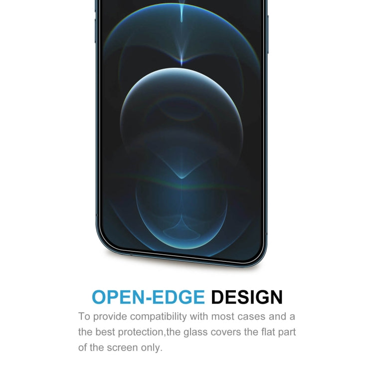 For iPhone 12 Pro Max Frosted Bright Edge Anti-fingerprint Tempered Glass Film