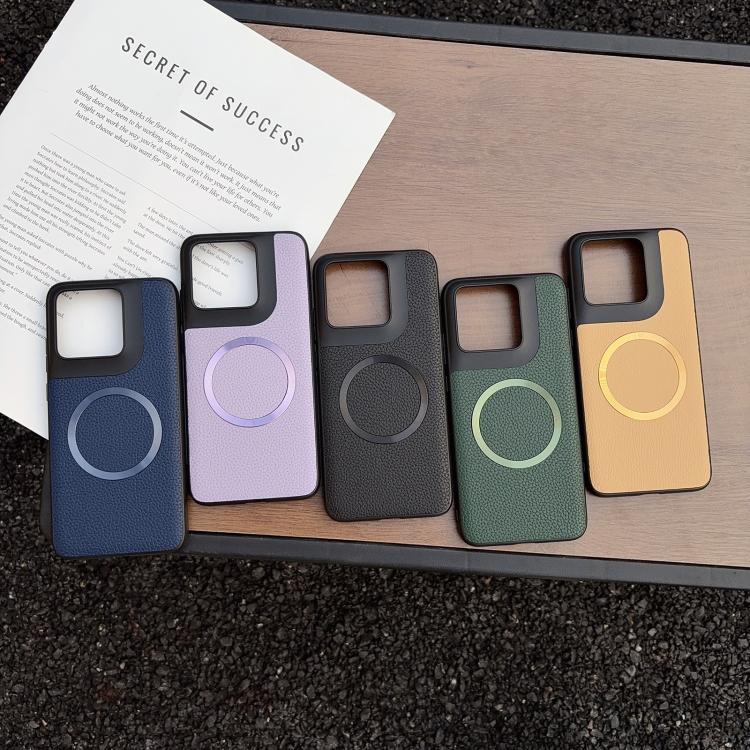 For Motorola Edge 70 Fusion CD Magsafe Magnetic Litchi Texture Phone Case